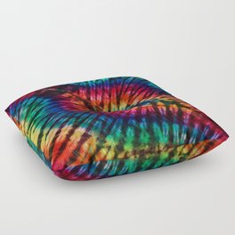 Tye Dye Rainbow Singularity Floor Pillow
