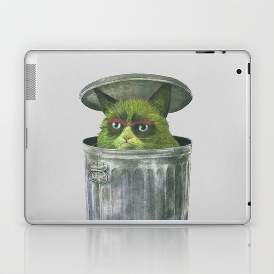 Grouchy Cat Laptop & iPad Skin