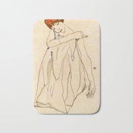 Egon Schiele - Dancer Bath Mat | Young, Dancer, Beauty, Famous, Couple, Costume, Gift, Figurine, Dance, Girl 