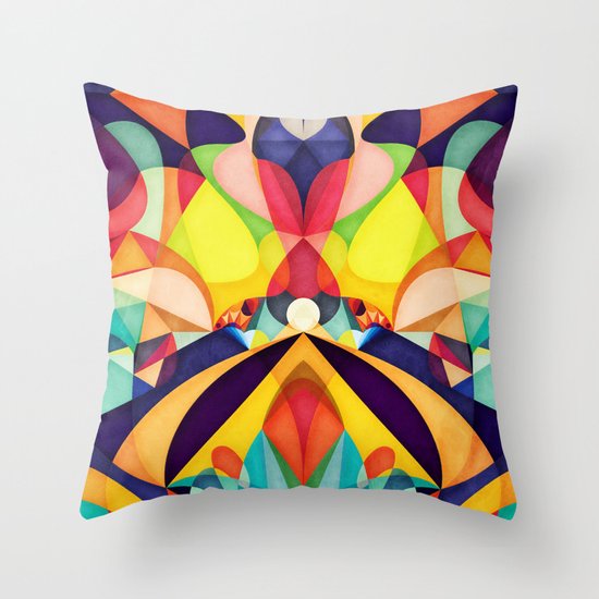 Poetry Geometry Throw Pillow