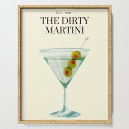 Dirty-Martini Serving Tray