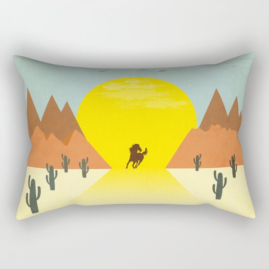 Wild and free Rectangular Pillow