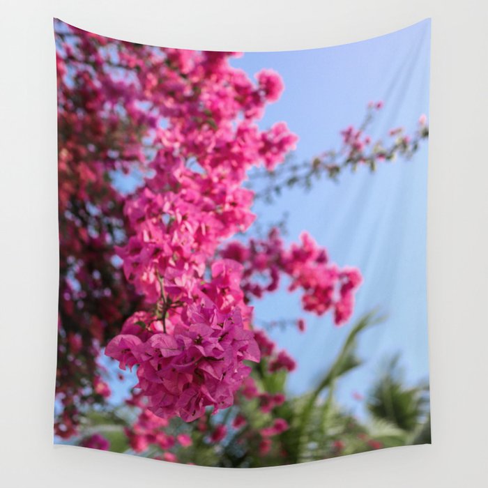 Pink Spring Wall Tapestry