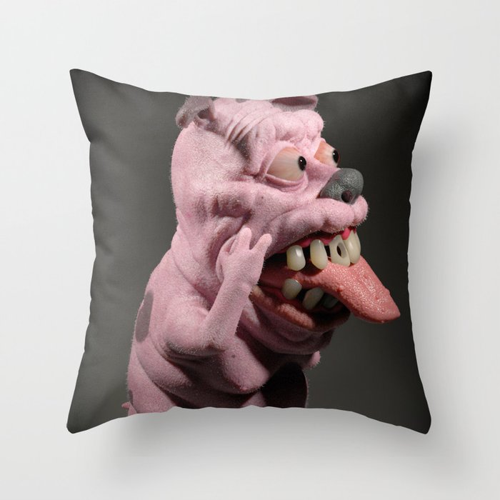 Courage the Cowardly Dog Throw Pillow