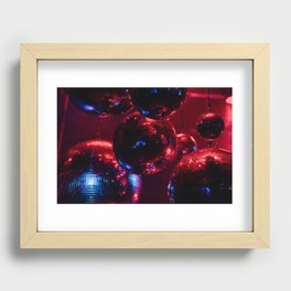 Glitter Disco Balls Recessed Framed Print