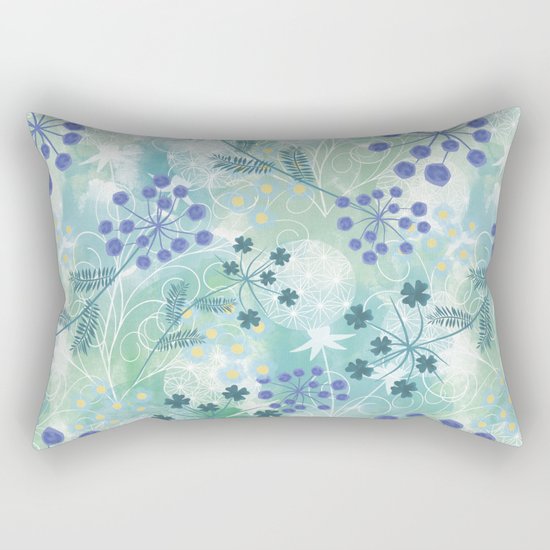 Abstract floral pattern. Rectangular Pillow