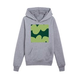 goofy green Kids Pullover Hoodies