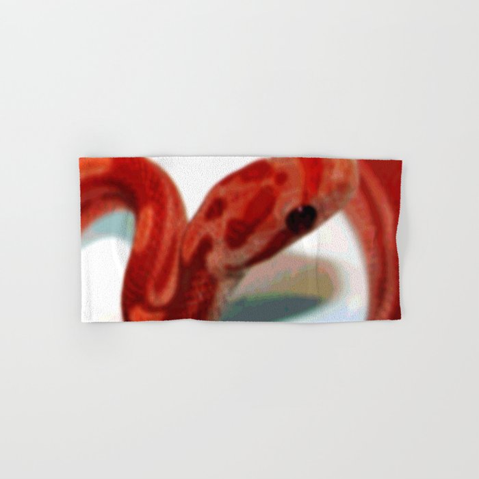 Red Corn Snake Hand & Bath Towel