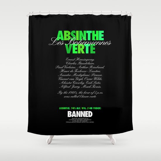 ABSINTHE VERTE Shower Curtain