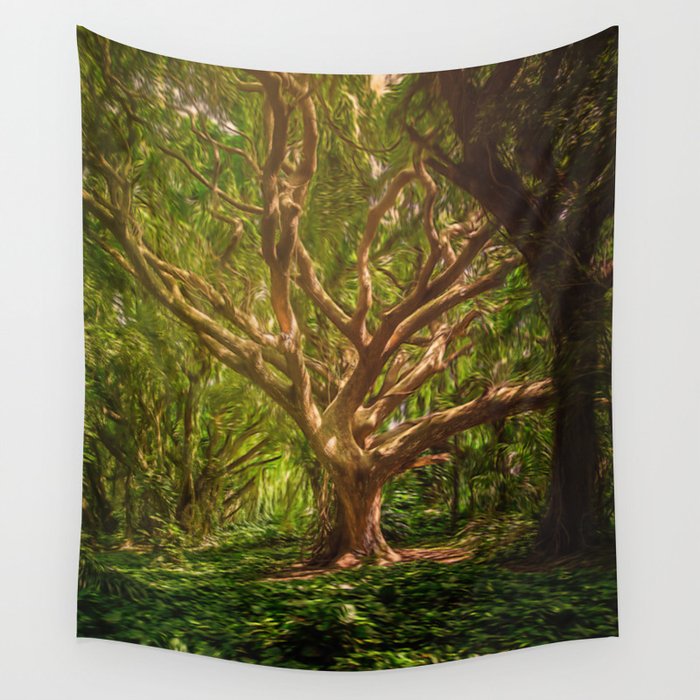 The Golden Tree Wall Tapestry