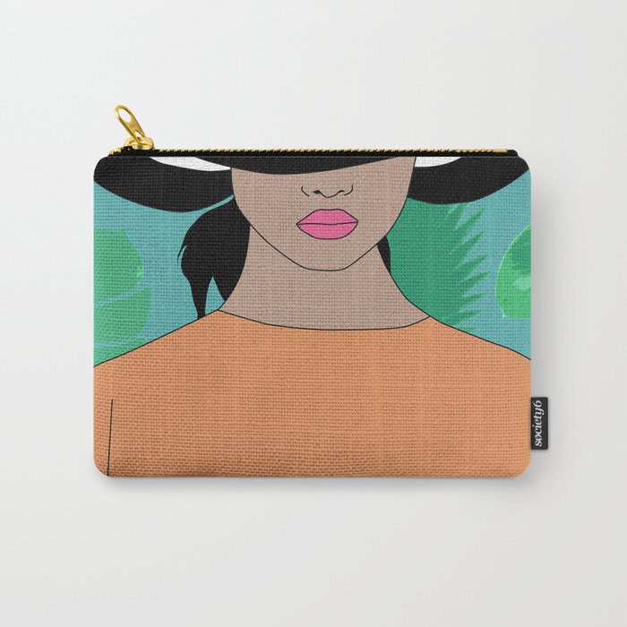woman with hat c Carry-All Pouch