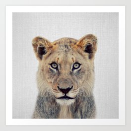 Lioness II - Colorful Art Print