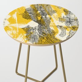 Seattle USA Map Poster - City Map Illustration - Aesthetic Side Table