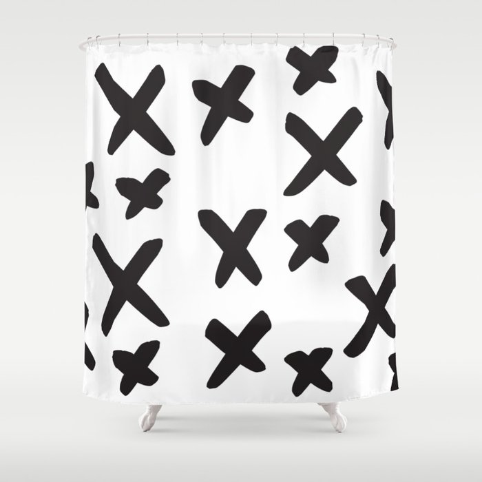 X Marks The Spot Shower Curtain