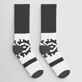Oriental rug black and white Socks