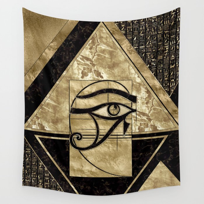 Eye of Horus Golden Ratio Wall Tapestry by Creativemotions
