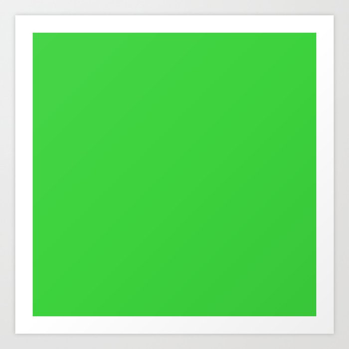 Lime Green Fluorescent Neon // Pantone® 389 U Canvas Print