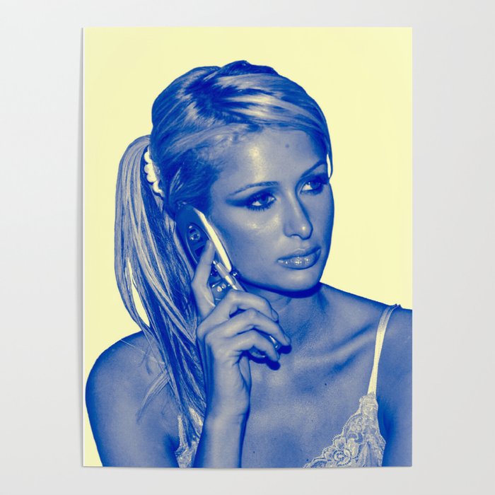 Paris Hilton on Phone Poster