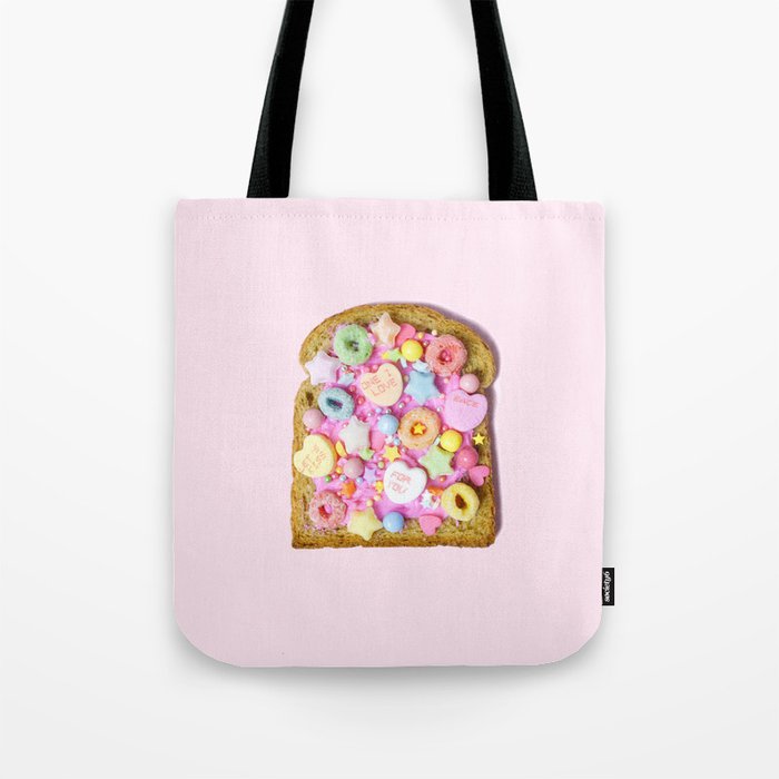 Pink Sugar Toast Tote Bag