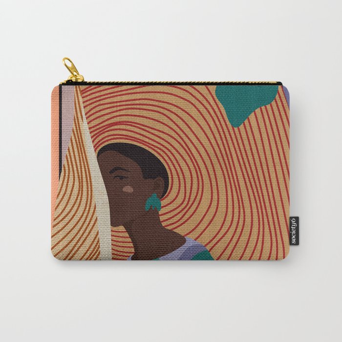 Woman in hat - summer hide Carry-All Pouch