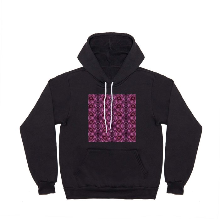 Liquid Light Series 73 ~ Red Abstract Fractal Pattern Hoody