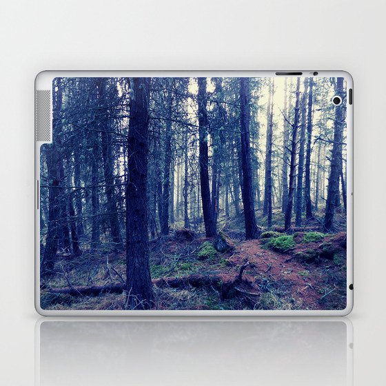  Misty Winter Woods of the Scottish Highlands Laptop & iPad Skin