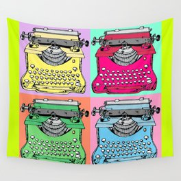 Warholized old style typewiter - vintage - Wall Tapestry