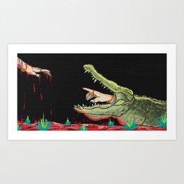 The Crocodile Art Print