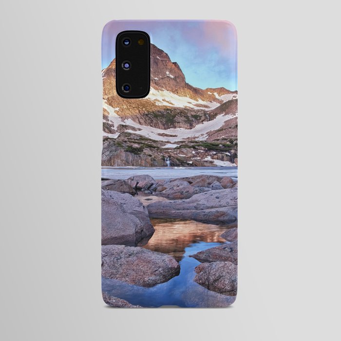 Blue Lake Sunrise Android Case