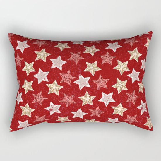 Festive Stars Rectangular Pillow