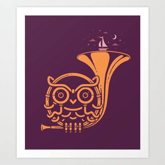 Sunset Melody Art Print