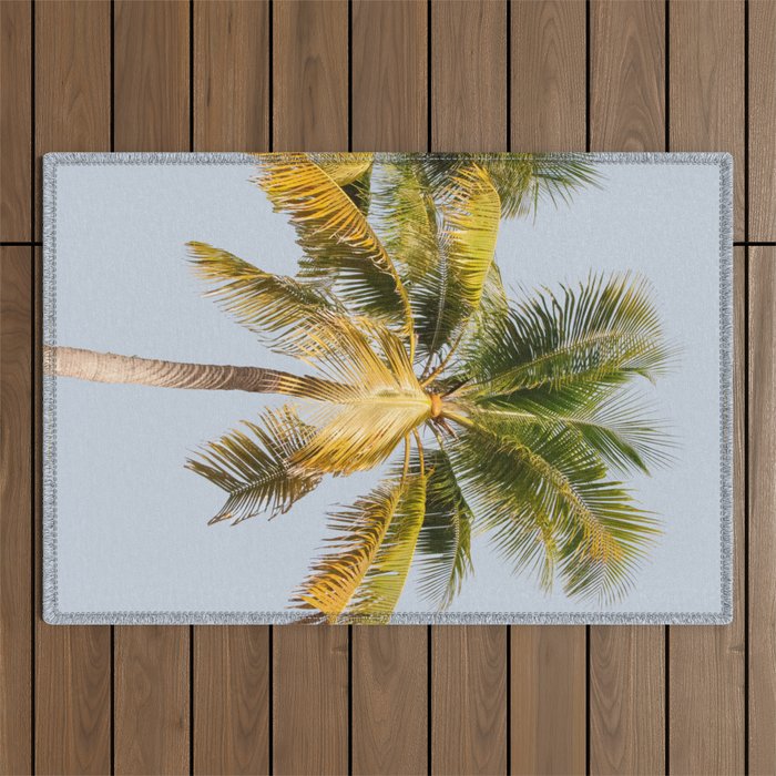 Palm Tree Cali Summer Vibes #1 #tropical #wall #art #society6 Outdoor Rug