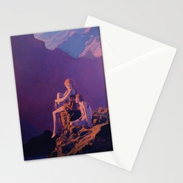 Contentment by Maxfield Parrish Stationery Card