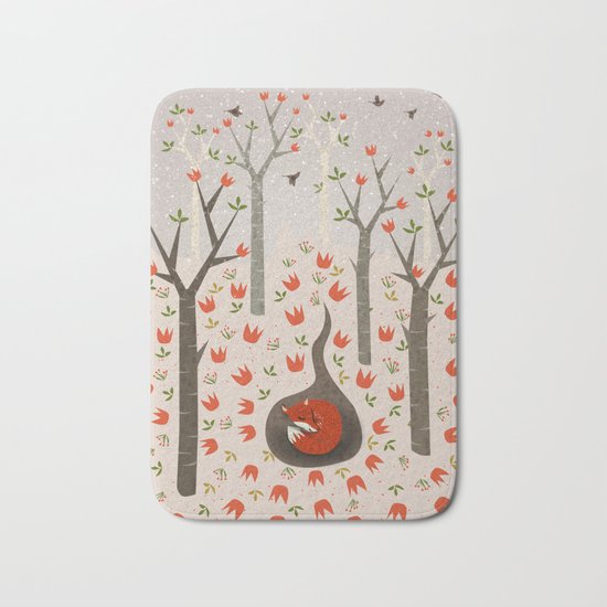 Sleeping Fox Bath Mat
