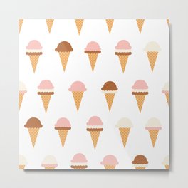 Multiple Ice-creams Metal Print