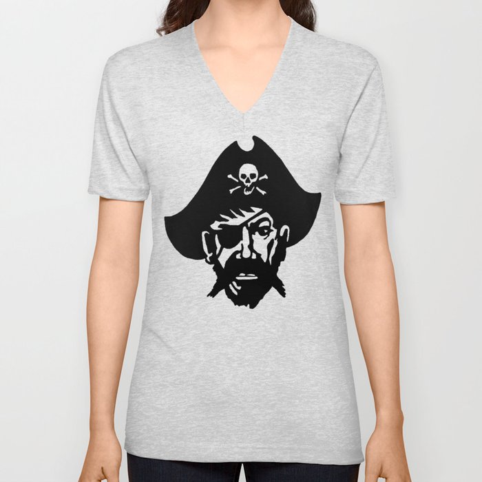 Captain Kidd II (The Rude Pirate) V Neck T Shirt