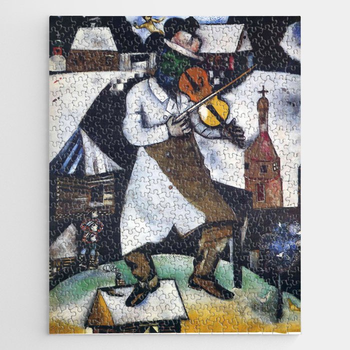 The fiddler by Marc Chagall (1913) Jigsaw Puzzle