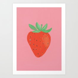 Sweet strawberry Art Print
