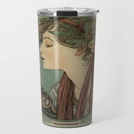 Alphonse Mucha Laurel (1860 – 1939),No.2, Travel Mug