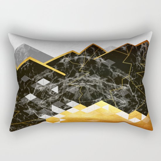 Golden Lake Rectangular Pillow