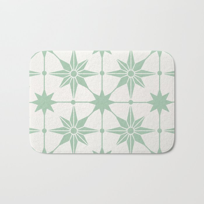 Starburst Mosaic – Mint Bath Mat