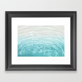 Soft Blue Gray Ocean Dream #1 #water #decor #art #society6 Framed Art Print