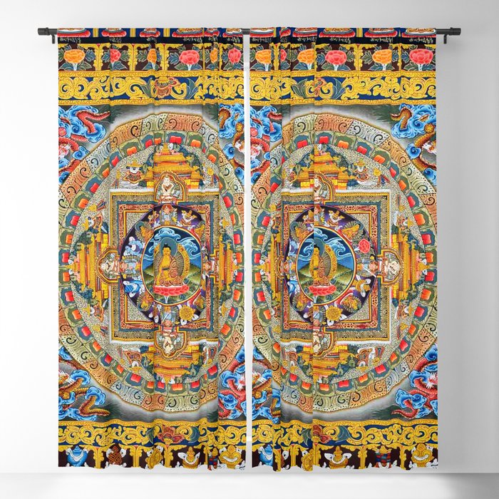 Mandala Buddhist 5 Blackout Curtain