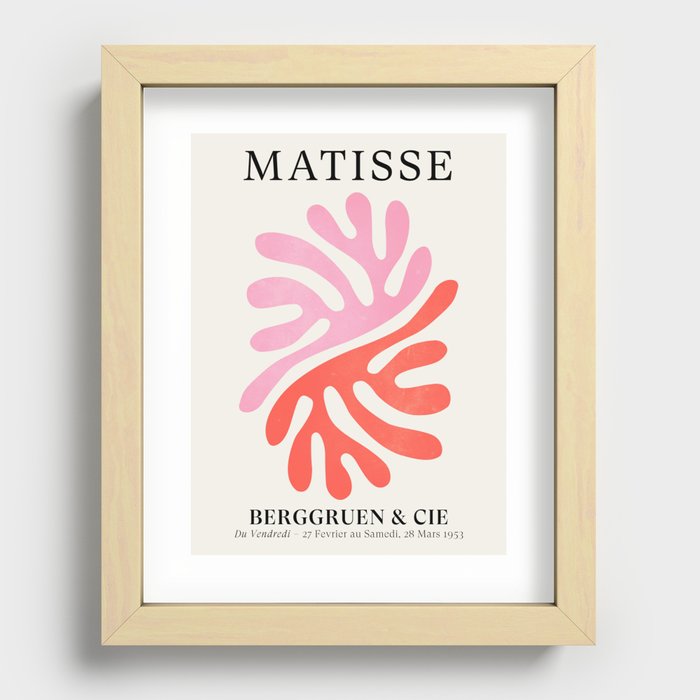 Star Leaves: Matisse Color Series | Mid-Century Edition Recessed Framed Print