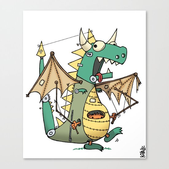 A Kobold in Dragon Clothing Canvas Print