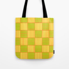 Tri-color Ancient Oriental Weaving Pattern Tote Bag