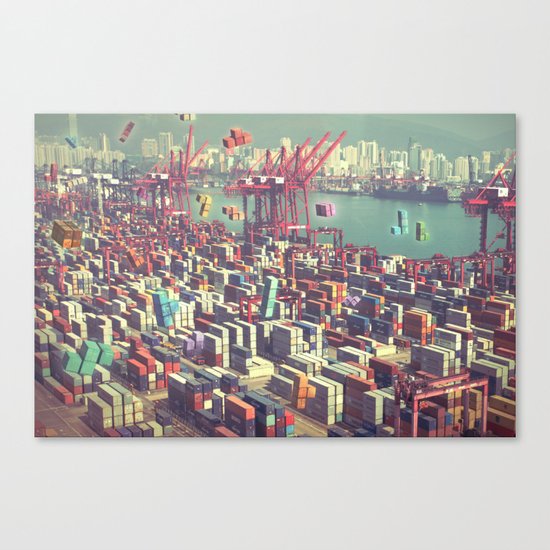 Pier Tetris Canvas Print