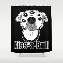 Pitbull Kiss-a-Bull (Kissable) Shower Curtain