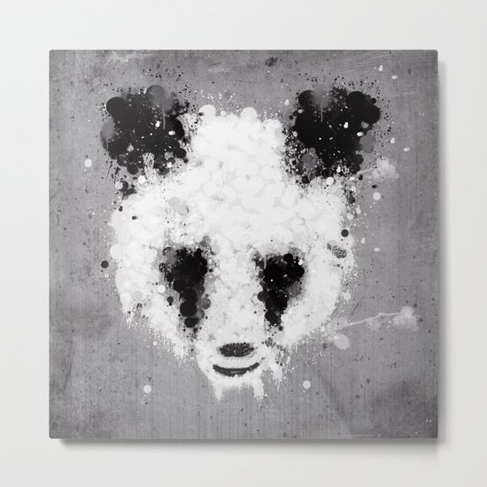 panda paint Metal Print