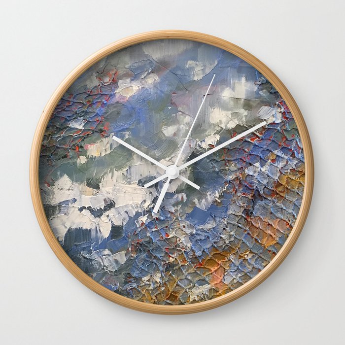 Seaside Textures Wall Clock